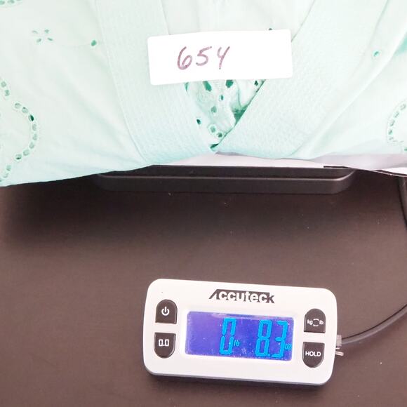 Talbots Floral Embroidered Top Neptune Green Women's Size 2X Plus Blouse - Picture 9 of 9